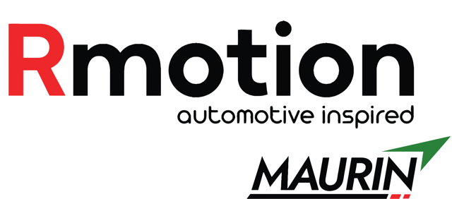 Logotipo Rmotion automotive inspired · Maurin