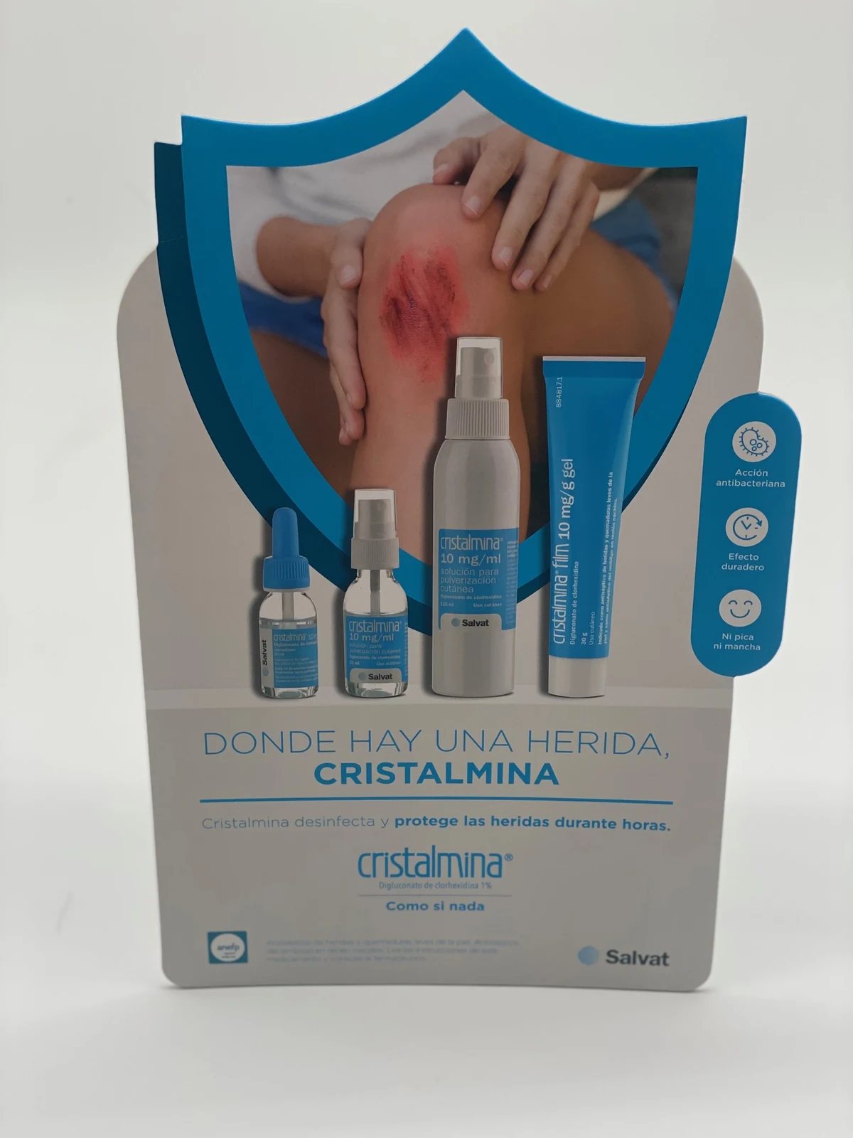 PLV de mostrador · Cristalmina